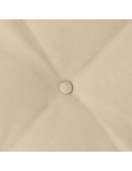 Cuscino per Schiena Crema 140 x 50 cm Tessuto in Microfibra