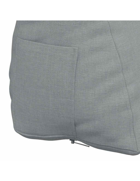 Cuscino per Schiena Grigio chiaro 45 x 20 x 35 cm Tessuto