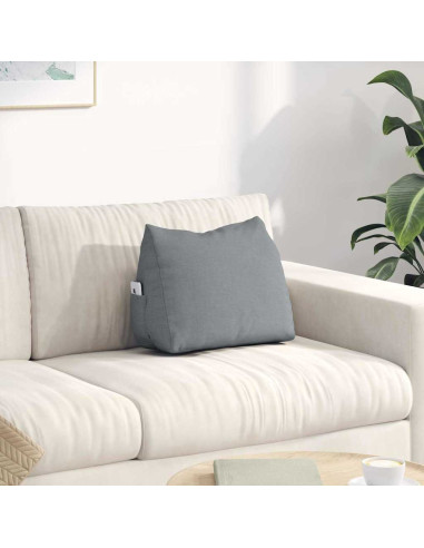 Cuscino per Schiena Grigio chiaro 45 x 20 x 35 cm Tessuto