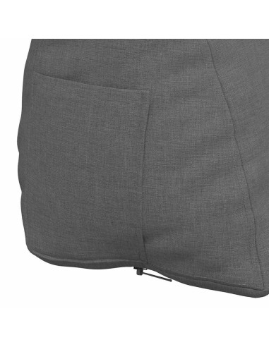 Cuscino per Schiena Grigio scuro 45 x 20 x 35 cm Tessuto