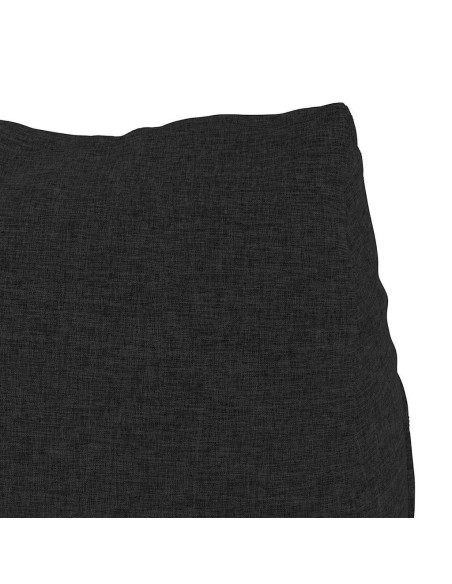 Cuscino per Schiena Nero 45 x 20 x 35 cm Tessuto