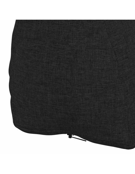 Cuscino per Schiena Nero 45 x 20 x 35 cm Tessuto