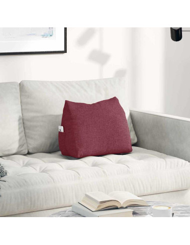 Cuscino per Schiena Rosso Vino 45 x 20 x 35 cm Tessuto