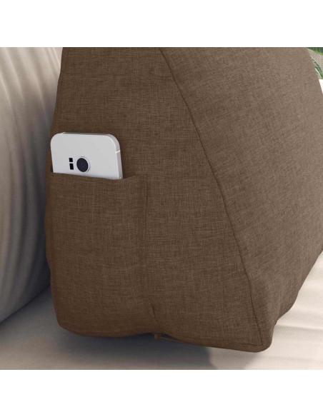 Cuscino per Schiena Marrone 45 x 20 x 35 cm Tessuto