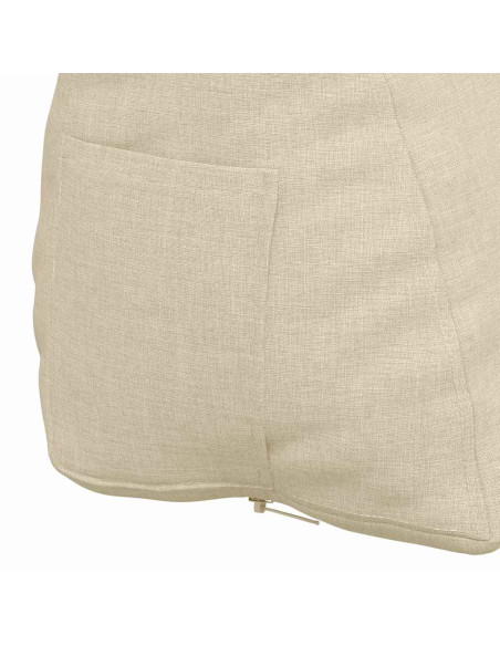Cuscino per Schiena Crema 45 x 20 x 35 cm Tessuto