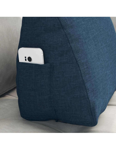 Cuscino per Schiena Blu 45 x 20 x 35 cm Tessuto