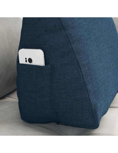 Cuscino per Schiena Blu 45 x 20 x 35 cm Tessuto