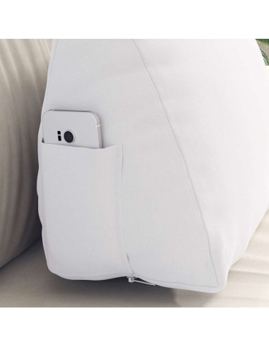 Cuscino per Schiena Bianco 45 x 20 x 35 cm Tessuto