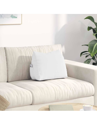 Cuscino per Schiena Bianco 45 x 20 x 35 cm Tessuto