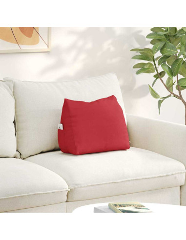 Cuscino per Schiena Rosso 45 x 20 x 35 cm Tessuto