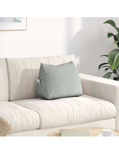 Cuscino per Schiena Grigio chiaro 45 x 20 x 35 cm