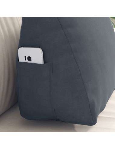 Cuscino per Schiena Grigio scuro 45 x 20 x 35 cm