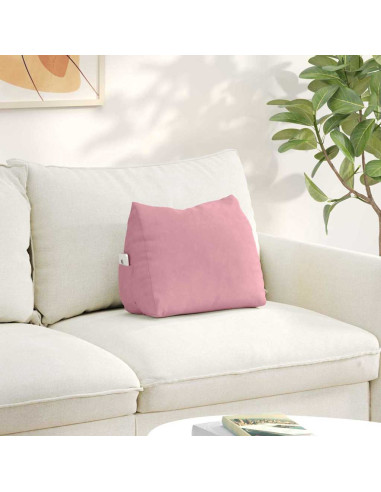Cuscino per Schiena Rosa 45 x 20 x 35 cm Tessuto in Cords