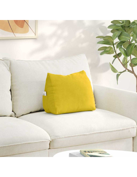 Cuscino per Schiena Giallo 45 x 20 x 35 cm Tessuto in Cords