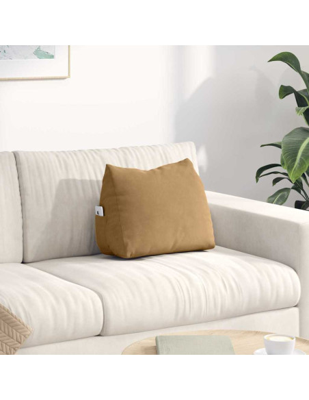 Cuscino per Schiena Marrone 45 x 20 x 35 cm Tessuto in Cords