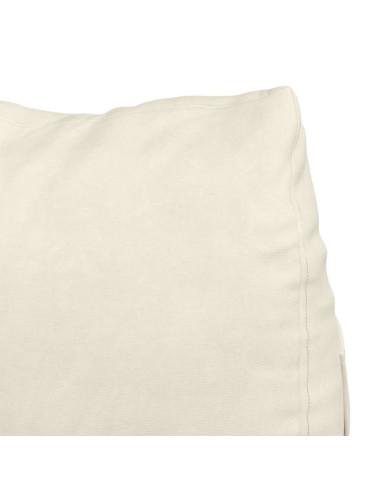 Cuscino per Schiena Crema 45 x 20 x 35 cm Tessuto in Cords