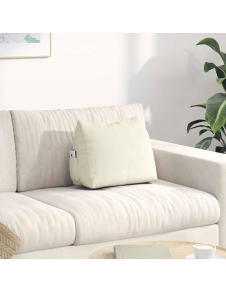 Cuscino per Schiena Crema 45 x 20 x 35 cm Tessuto in Cords