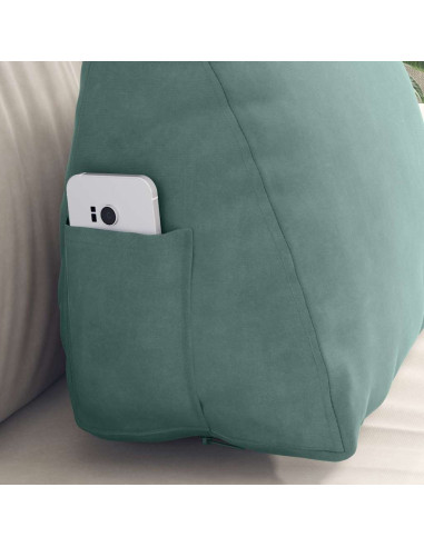 Cuscino per Schiena Verde Mare 45 x 20 x 35 cm Tessuto in Cords