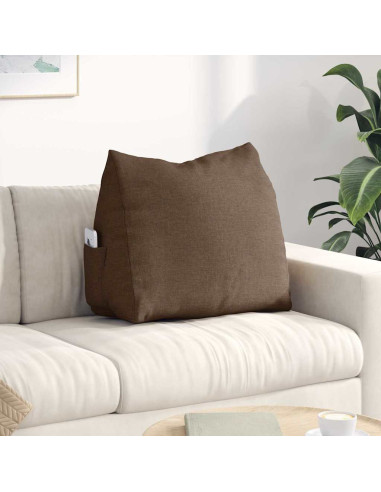 Cuscino per Schiena Marrone 60 x 20 x 50 cm Tessuto