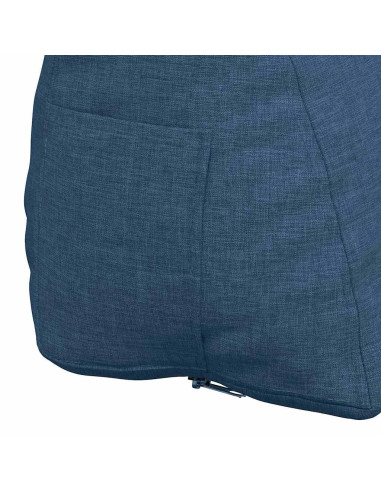 Cuscino per Schiena Blu 60 x 20 x 50 cm Tessuto