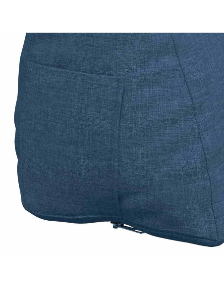 Cuscino per Schiena Blu 60 x 20 x 50 cm Tessuto