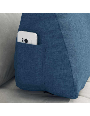 Cuscino per Schiena Blu 60 x 20 x 50 cm Tessuto