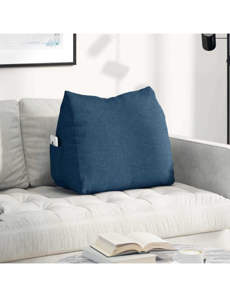 Cuscino per Schiena Blu 60 x 20 x 50 cm Tessuto