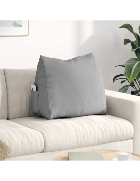 Cuscino per Schiena Grigio Nuvola 60 x 20 x 50 cm Tessuto