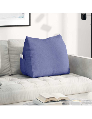 Cuscino per Schiena Blu jeans 60 x 20 x 50 cm Tessuto