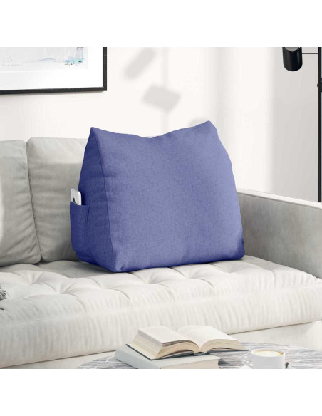 Cuscino per Schiena Blu jeans 60 x 20 x 50 cm Tessuto