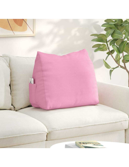 Cuscino per Schiena Rosa 60 x 20 x 50 cm Tessuto