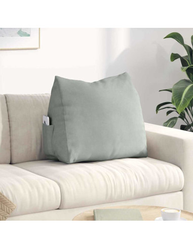 Cuscino per Schiena Grigio chiaro 60 x 20 x 50 cm