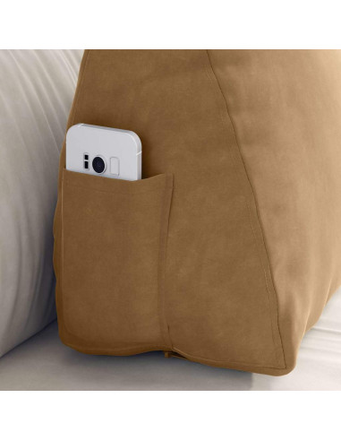 Cuscino per Schiena Marrone 60 x 20 x 50 cm Tessuto in Cords