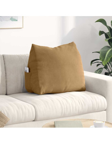 Cuscino per Schiena Marrone 60 x 20 x 50 cm Tessuto in Cords