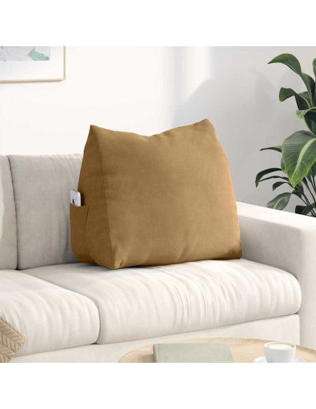 Cuscino per Schiena Marrone 60 x 20 x 50 cm Tessuto in Cords