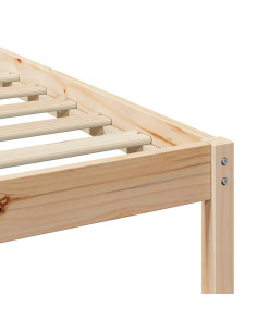 Letto con Tavolini Laterali Naturale 160 x 210 cm Pino massello 2