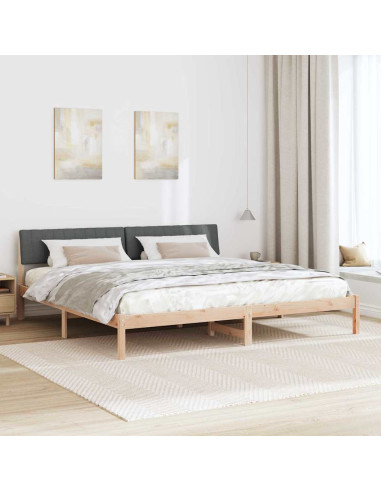 Struttura del Letto marrone e grigio scuro 160 x 200 cm