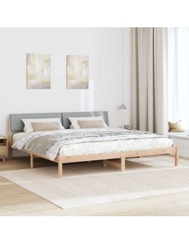 Struttura del Letto Marrone e grigio chiaro 150 x 200 cm