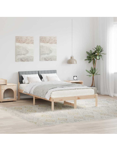 Struttura del Letto Marrone e grigio chiaro 120 x 190 cm