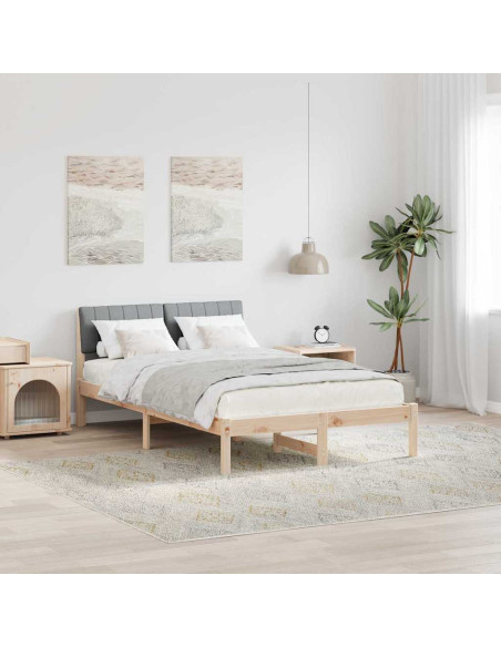 Struttura del Letto Marrone e grigio chiaro 120 x 190 cm