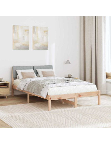 Struttura del Letto Marrone e grigio chiaro 120 x 190 cm