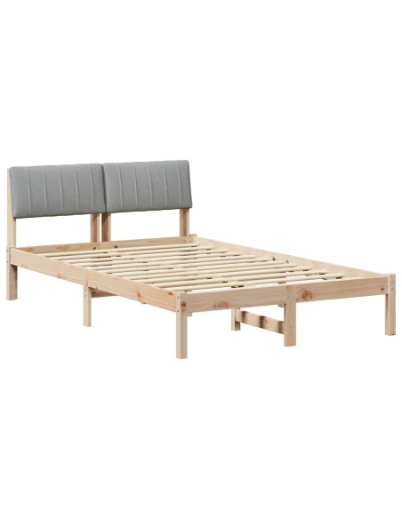 Struttura del Letto Marrone e grigio chiaro 120 x 190 cm