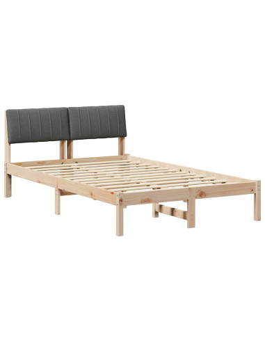 Struttura del Letto marrone e grigio scuro 120 x 190 cm