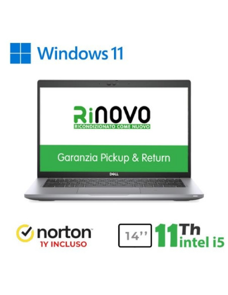 NB DELL RINOVO REFURBISHED Latitude 5420 RN42532316 14" i5-11x00 16GB SSD 256GB NO DVD W11P + NORTON
