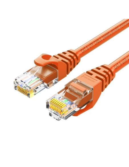Cavo LAN Hikvision PATCH CORD CAT 6 24AWG, CU, ORANGE 3m
