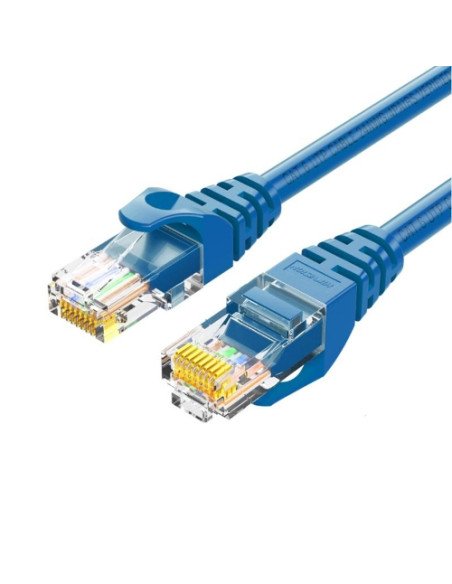 Cavo LAN Hikvision PATCH CORD CAT 6 24AWG, CU,GUAINA PVC,30U blue,0.5 m
