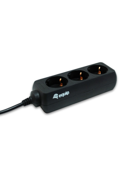 Equip 333280 prolunghe e multiple 1,1 m 3 presa(e) AC Nero