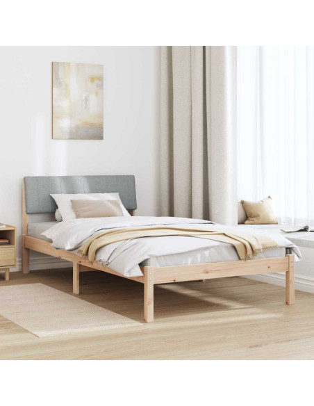 Struttura del Letto Marrone e grigio chiaro 100 x 200 cm