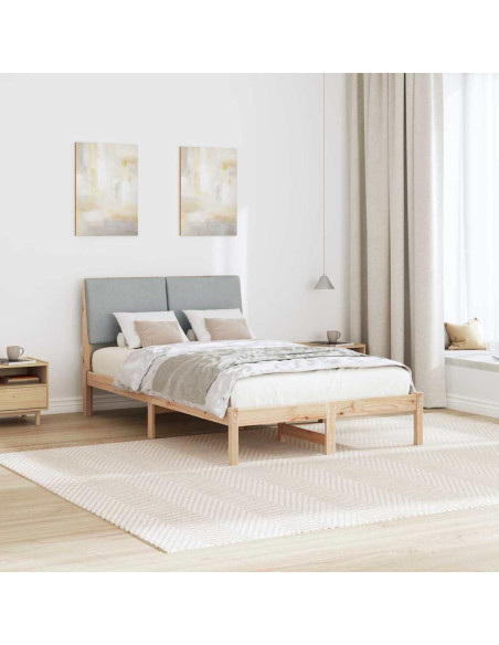 Struttura del Letto Marrone e grigio chiaro 120 x 200 cm