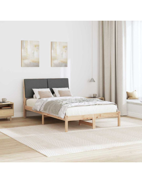 Struttura del Letto marrone e grigio scuro 120 x 200 cm